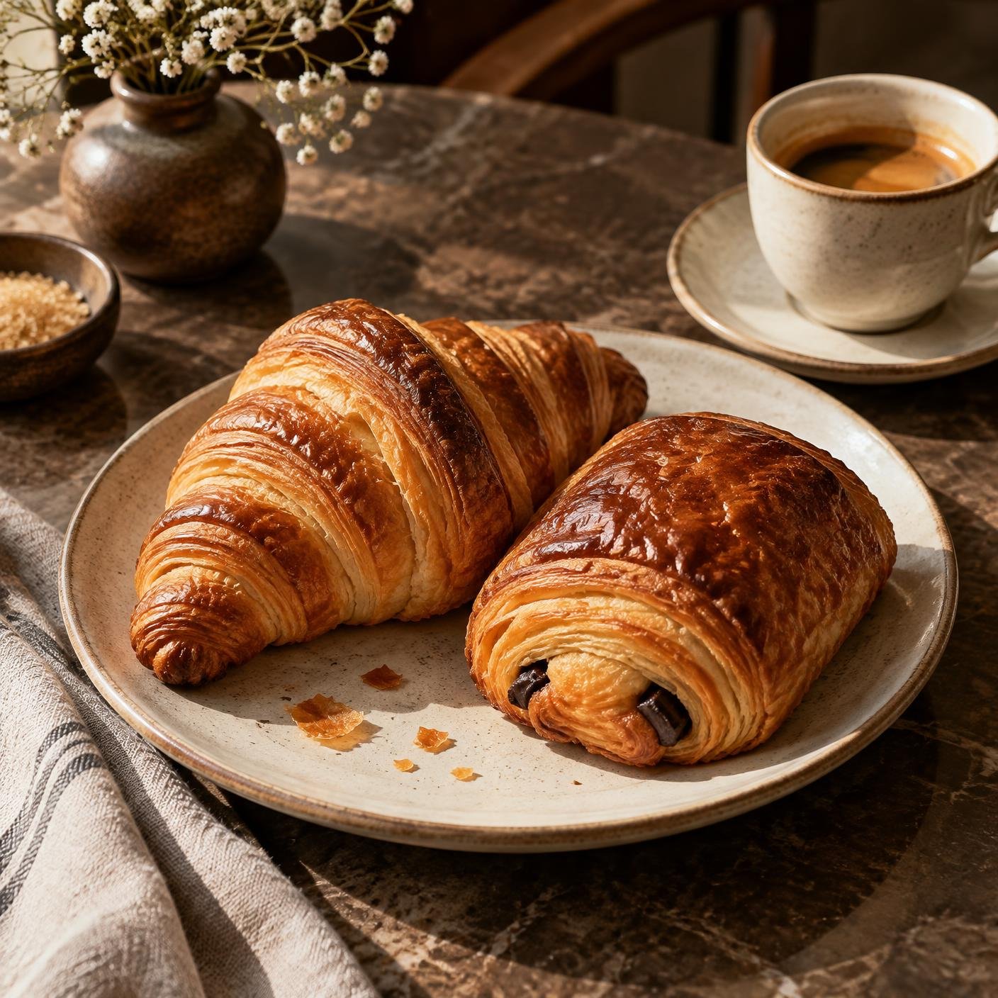 Fresh artisan pastries